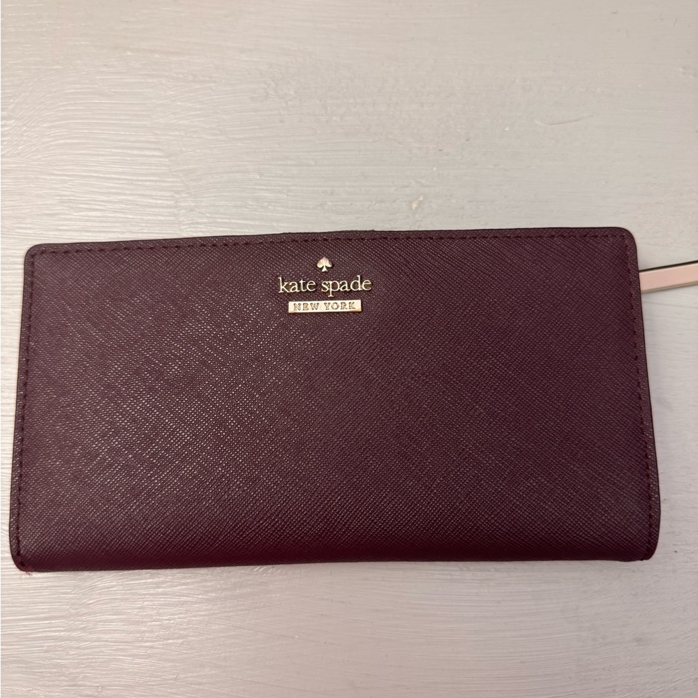 PERFECT FALL WALLET Kate Spade Deep Plum Wallet